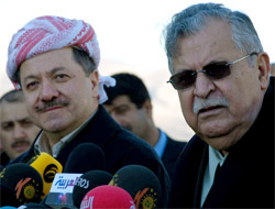 Barzani ve Talabani K. Irakı paylaştı