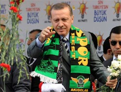 Erdoğanı güldüren slogan